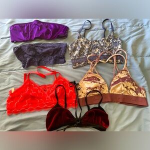 Victoria’s Secret lucky etc bundle Bralettes size small 34 c bras